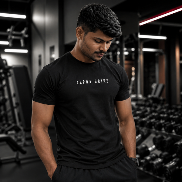 Alpha Grind Essential Crew – Black