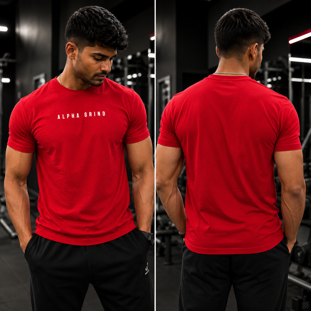 Alpha Grind Essential Crew – Red