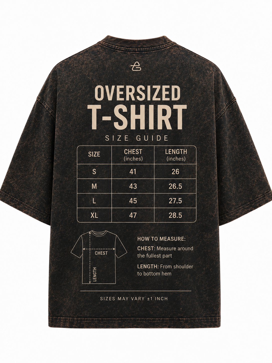 Shadow Wash Oversized Tee